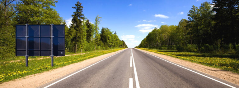 road sign posts